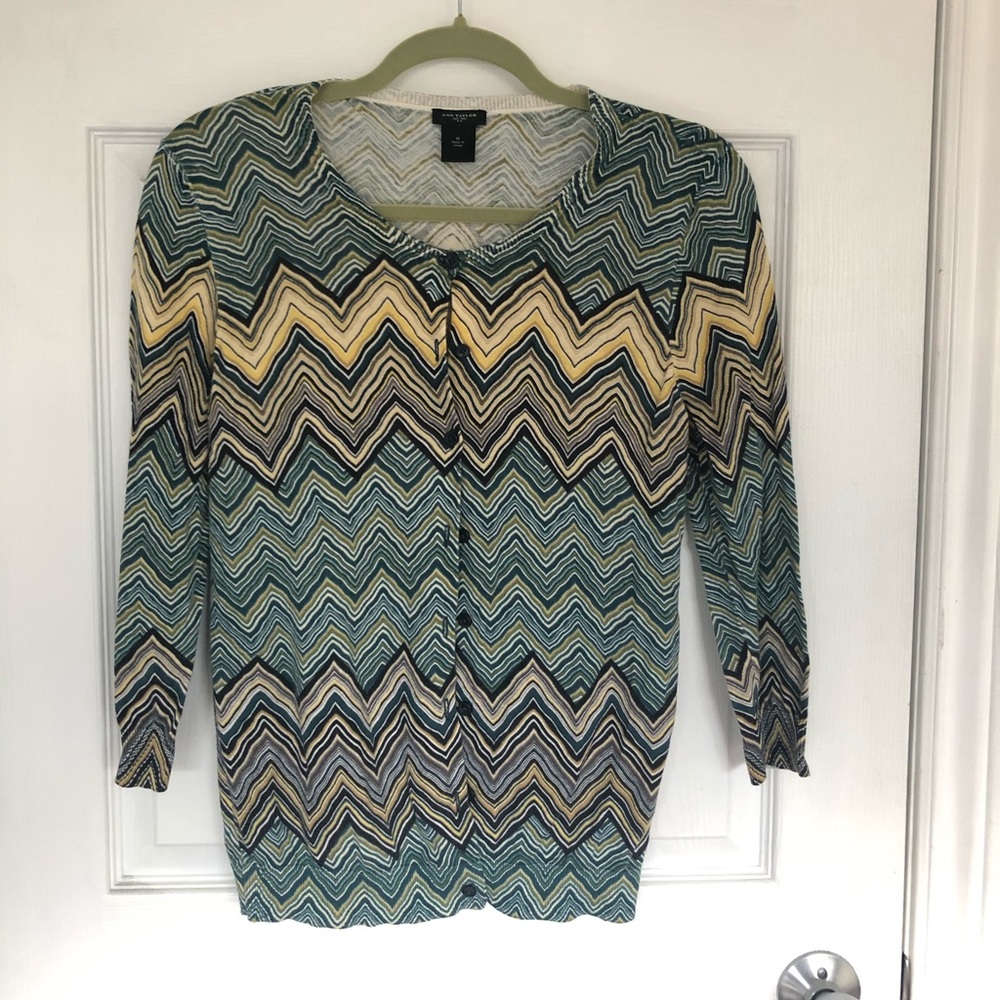 EUC Ann Taylor cardigan, 3/4 sleeves, 100% cotton,